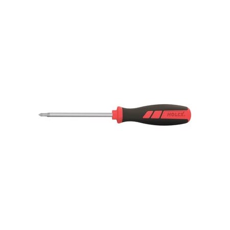 Screwdriver For Pozidriv, With Power Grip, Cross Head Size: 0